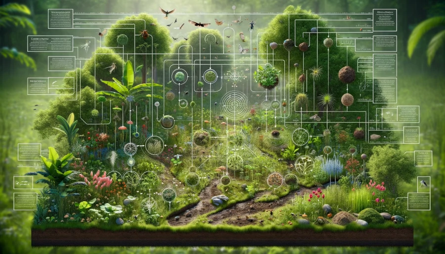 illustratie bij blog: De basisprincipes van een voedselbos