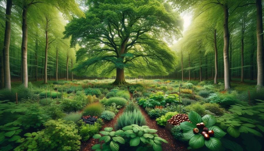 illustratie bij blog: Inheemse planten voor Nederlandse voedselbossen