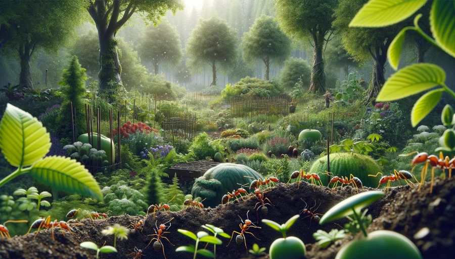 illustratie bij blog: Mieren: de onzichtbare architecten van voedselbossen en permacultuur