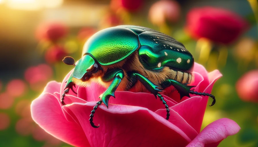 illustratie bij blog: De rozenkever: vijand in de moestuin?